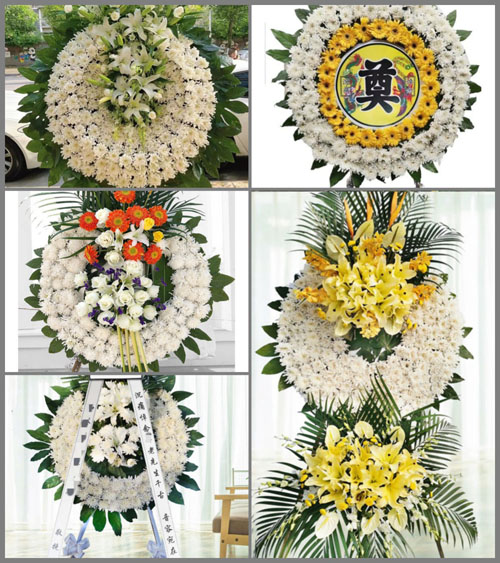 山东济宁泗水县济河街道花圈速递